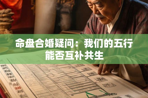 命盘合婚疑问：我们的五行能否互补共生