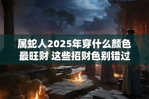 属蛇人2025年穿什么颜色最旺财 这些招财色别错过