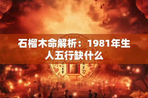 石榴木命解析：1981年生人五行缺什么