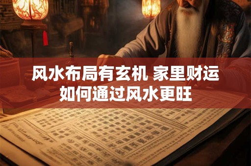 风水布局有玄机 家里财运如何通过风水更旺