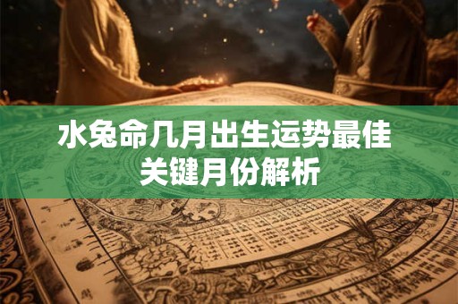 水兔命几月出生运势最佳 关键月份解析