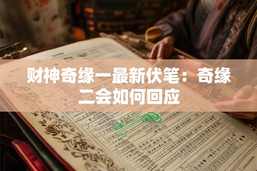 财神奇缘一最新伏笔：奇缘二会如何回应