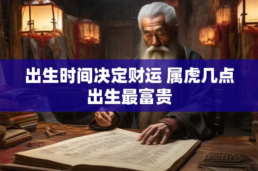 出生时间决定财运 属虎几点出生最富贵