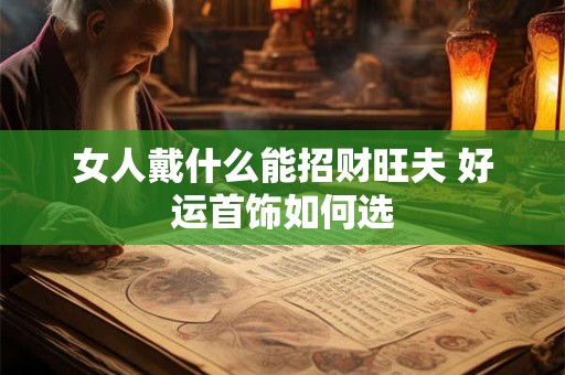 女人戴什么能招财旺夫 好运首饰如何选