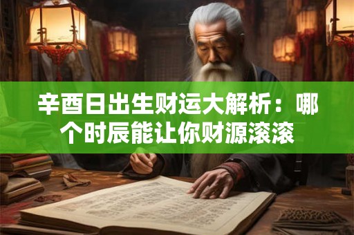 辛酉日出生财运大解析：哪个时辰能让你财源滚滚