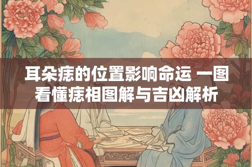 耳朵痣的位置影响命运 一图看懂痣相图解与吉凶解析 耳朵痣的位置影响命运 一图看懂痣相图解与吉凶解析