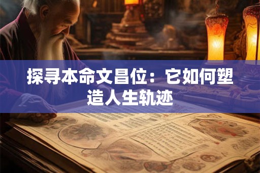 探寻本命文昌位：它如何塑造人生轨迹