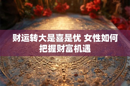 财运转大是喜是忧 女性如何把握财富机遇