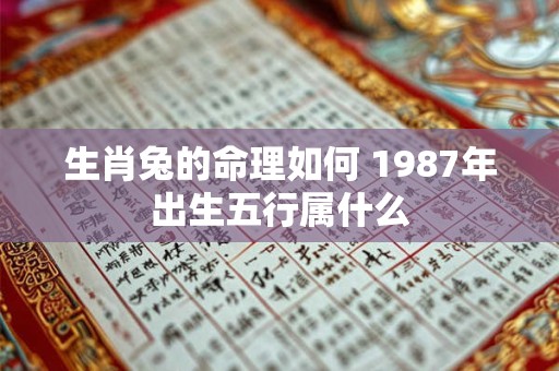 生肖兔的命理如何 1987年出生五行属什么