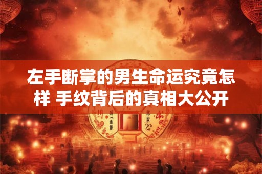 左手断掌的男生命运究竟怎样 手纹背后的真相大公开