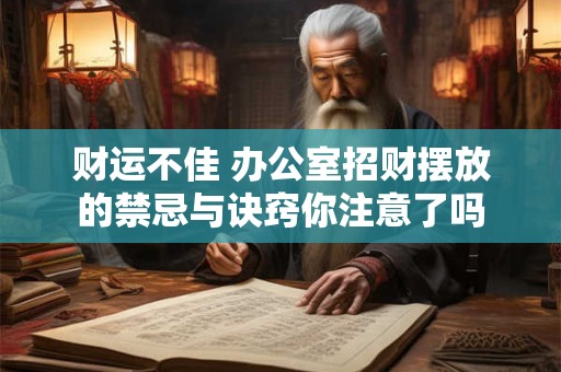 详细阅读:财运不佳 办公室招财摆放的禁忌与诀窍你注意了吗 财运不佳 办公室招财摆放的禁忌与诀窍你注意了吗