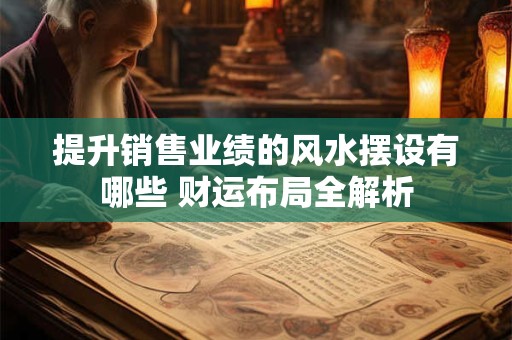 提升销售业绩的风水摆设有哪些 财运布局全解析