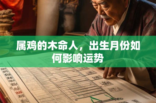 属鸡的木命人，出生月份如何影响运势