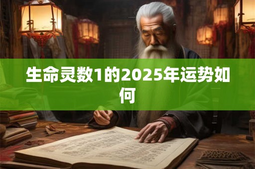 生命灵数1的2025年运势如何