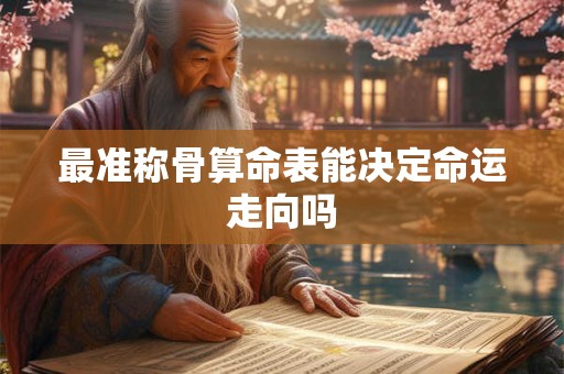 最准称骨算命表能决定命运走向吗