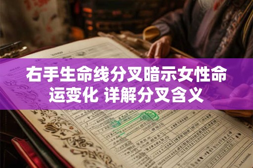 右手生命线分叉暗示女性命运变化 详解分叉含义