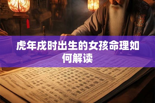 虎年戌时出生的女孩命理如何解读