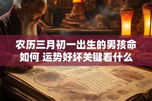 农历三月初一出生的男孩命如何 运势好坏关键看什么