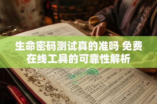 生命密码测试真的准吗 免费在线工具的可靠性解析 生命密码测试真的准吗 免费在线工具的可靠性解析