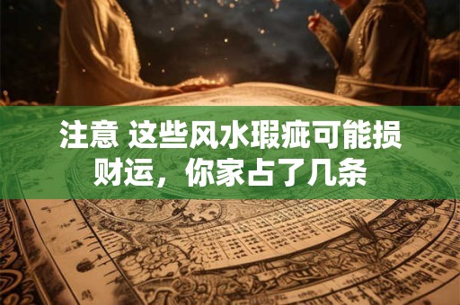 注意 这些风水瑕疵可能损财运，你家占了几条