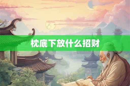 枕底下放什么招财