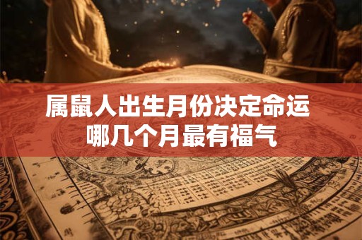 属鼠人出生月份决定命运 哪几个月最有福气