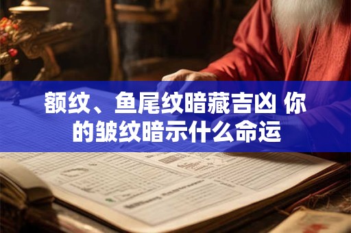 额纹、鱼尾纹暗藏吉凶 你的皱纹暗示什么命运