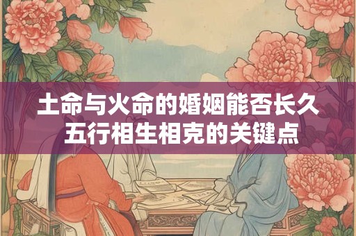 土命与火命的婚姻能否长久 五行相生相克的关键点