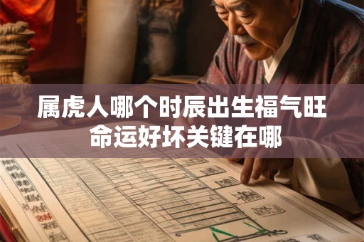 属虎人哪个时辰出生福气旺 命运好坏关键在哪