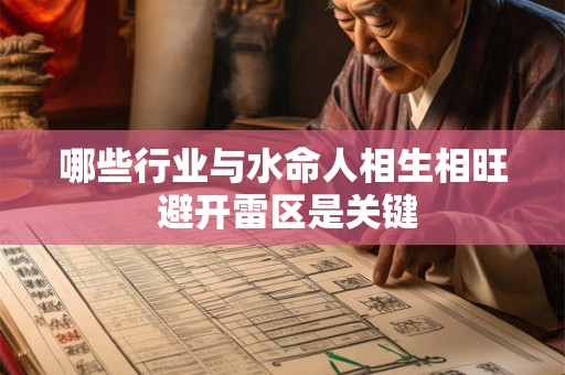 哪些行业与水命人相生相旺 避开雷区是关键