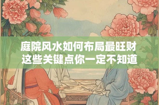 庭院风水如何布局最旺财 这些关键点你一定不知道 庭院风水如何布局最旺财 这些关键点你一定不知道
