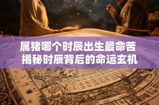 属猪哪个时辰出生最命苦 揭秘时辰背后的命运玄机