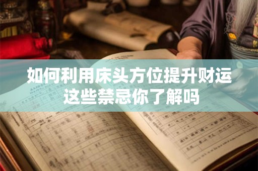 如何利用床头方位提升财运 这些禁忌你了解吗