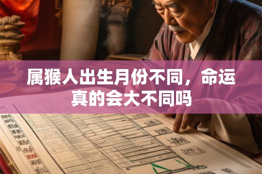 属猴人出生月份不同，命运真的会大不同吗