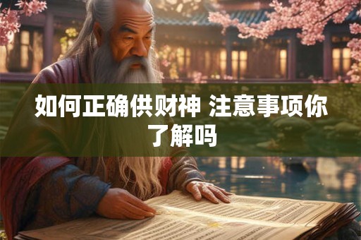 如何正确供财神 注意事项你了解吗