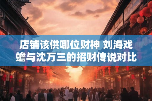 店铺该供哪位财神 刘海戏蟾与沈万三的招财传说对比