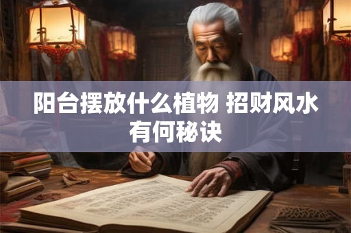 阳台摆放什么植物 招财风水有何秘诀