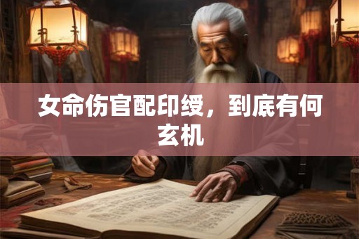 女命伤官配印绶，到底有何玄机