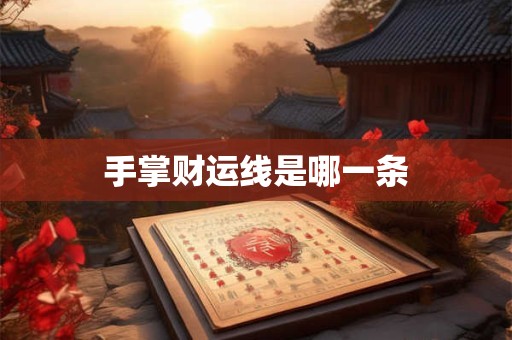 手掌财运线是哪一条
