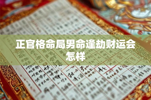 正官格命局男命逢劫财运会怎样