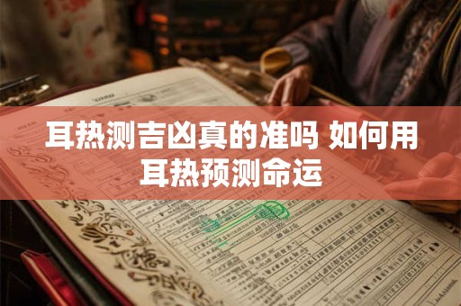 耳热测吉凶真的准吗 如何用耳热预测命运