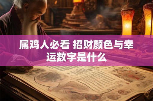 属鸡人必看 招财颜色与幸运数字是什么 属鸡人必看 招财颜色与幸运数字是什么
