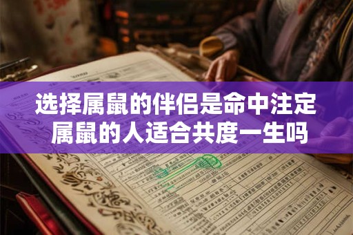 选择属鼠的伴侣是命中注定 属鼠的人适合共度一生吗
