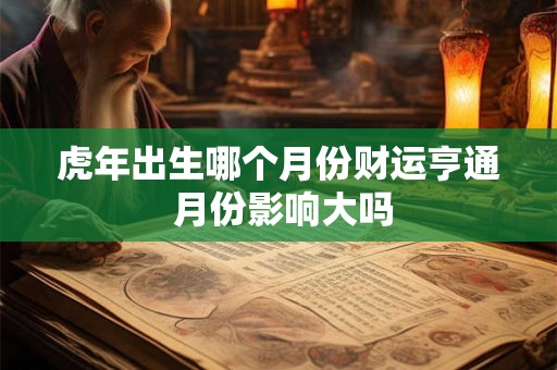 虎年出生哪个月份财运亨通 月份影响大吗