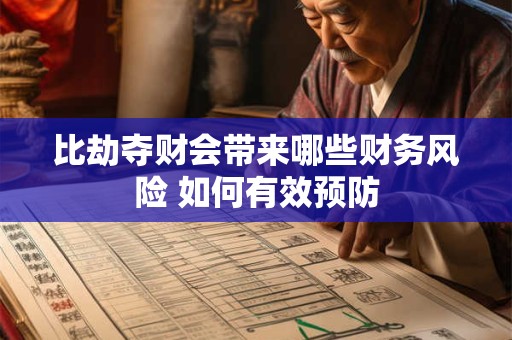 比劫夺财会带来哪些财务风险 如何有效预防
