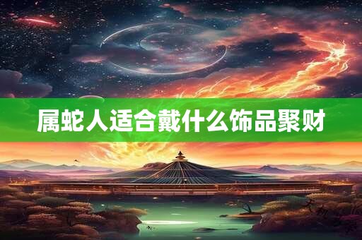 属蛇人适合戴什么饰品聚财