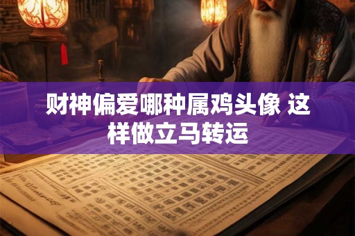 财神偏爱哪种属鸡头像 这样做立马转运