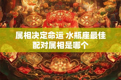 属相决定命运 水瓶座最佳配对属相是哪个