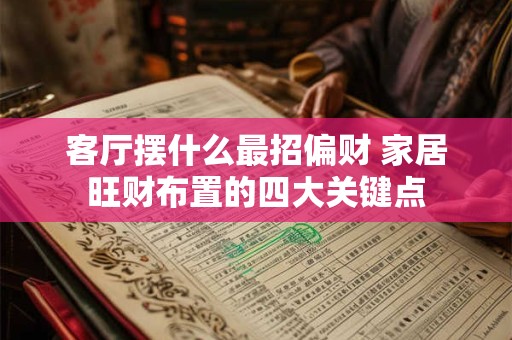 客厅摆什么最招偏财 家居旺财布置的四大关键点