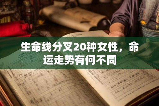 生命线分叉20种女性，命运走势有何不同